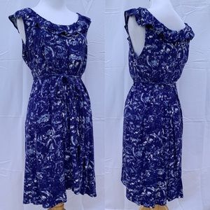 Stretchy Blue and White NY&Co Dress